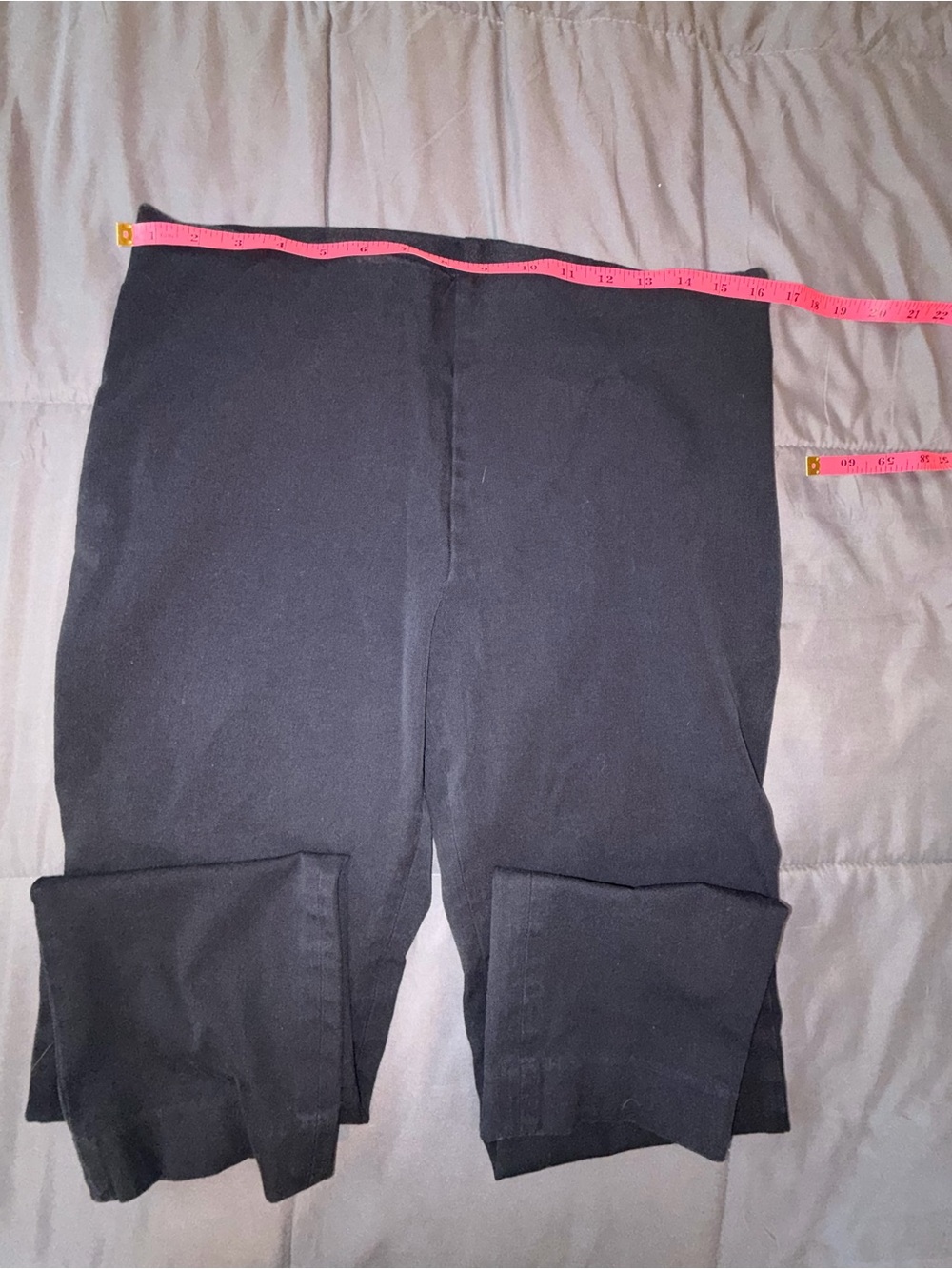 Lauren Ralph Lauren Black Stretch Side Zip Straight Leg Pants Size 10 - Picture 4 of 8